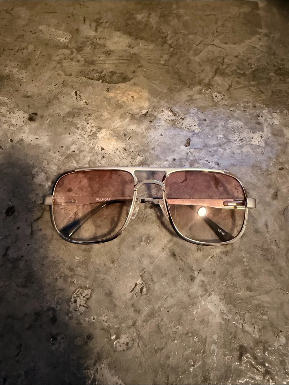 Women’s Vintage Tinted Aviator Sunglasses